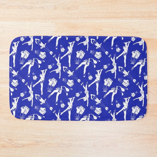Item preview, Female Figure Skaters Retro Pop Collection in Bright Blue designed and sold by PD-Skating.