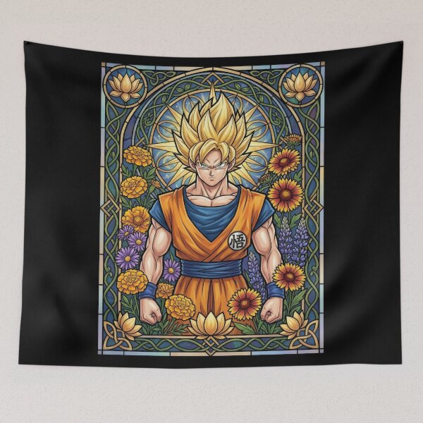 Item preview, Saiyan Hero Stained Glass designed and sold by Thunderbelts.