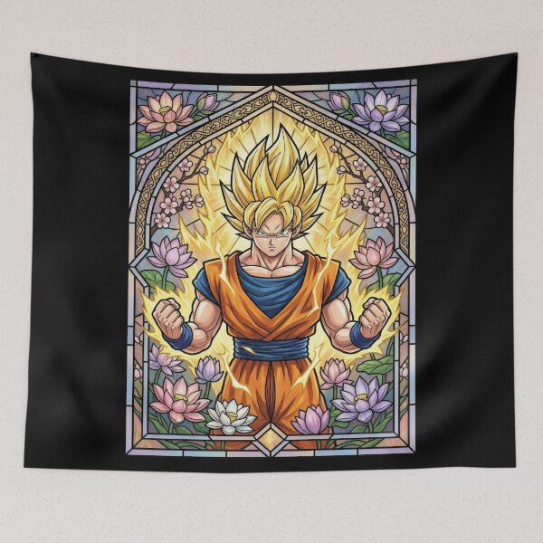 Item preview, Super Saiyan Stained Glass designed and sold by Thunderbelts.