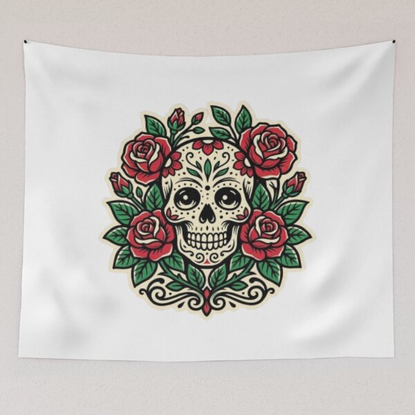 Item preview, Rose Skull Streetwear T-Shirt designed and sold by PixelStyle Studio.
