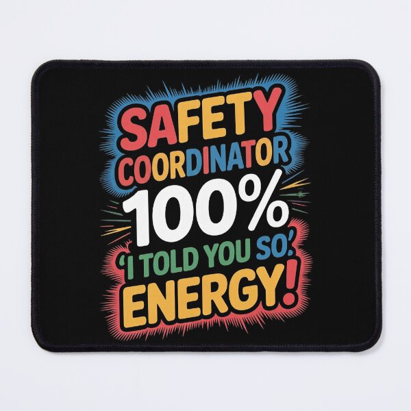 Item preview, SAFETY COORDINATOR. 100% 'I told you so' energy. designed and sold by InkRebelia.