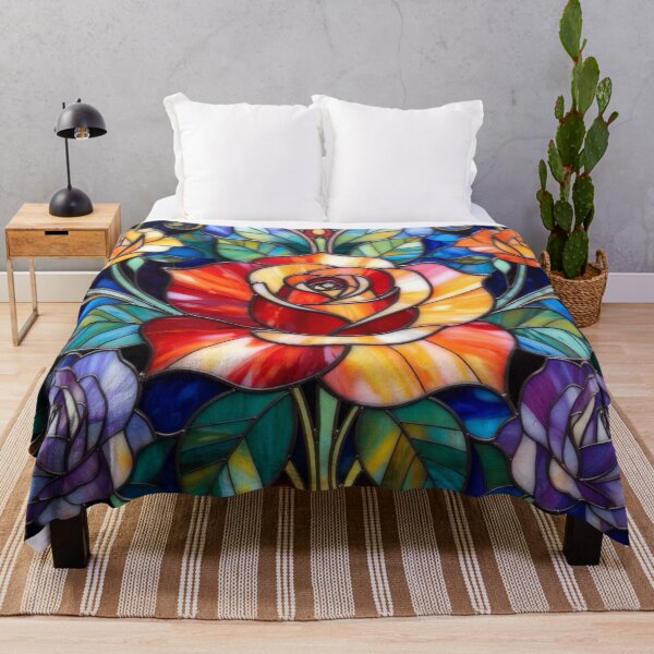 Item preview, Roses in Stained Glass designed and sold by TinCatOutPost.