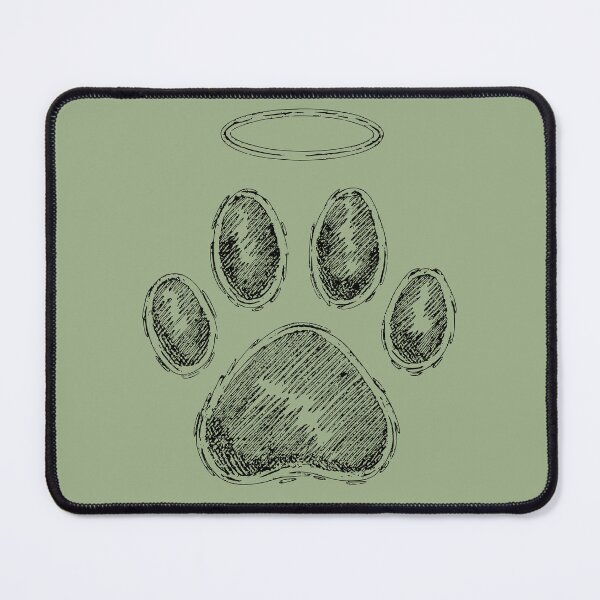 Item preview, Halo Paw Print Pet Memorial Design designed and sold by Corvoria.