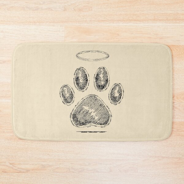 Item preview, Halo Paw Print Pet Memorial Design designed and sold by Corvoria.