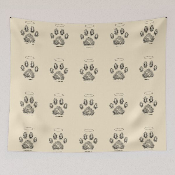 Item preview, Halo Paw Print Pet Memorial Design designed and sold by Corvoria.