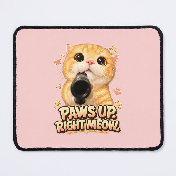 Item preview, Cute Gangster Cat With Toy Blaster Funny Pay Up Cartoon Design designed and sold by ArtsyGlaze.