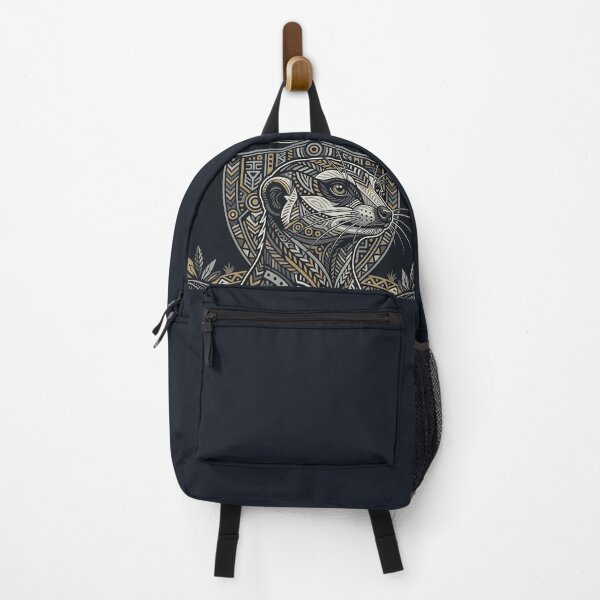 Item preview, Tribal Meerkat Geometric Emblem: Art Deco Wildlife Art designed and sold by Apex_Visuals.