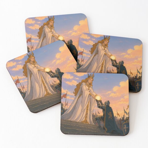 Item preview, The Queen’s Blessing – Medieval Fantasy Coronation Art designed and sold by  Hollow Moon Studios..