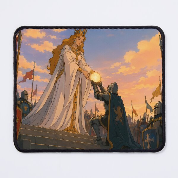 Item preview, The Queen’s Blessing – Medieval Fantasy Coronation Art designed and sold by Hollow Moon Studios..