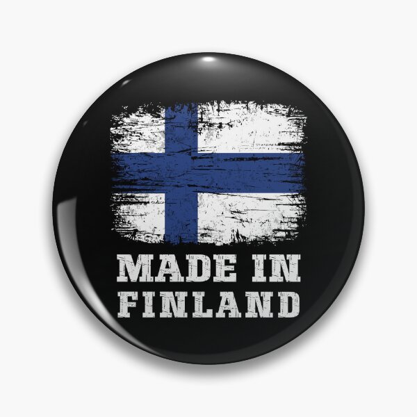 Item preview, Made in Finland Vintage Distressed Flag Finnish Pride designed and sold by Dmetalx Art Apparel.