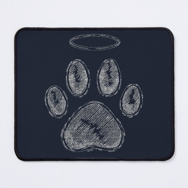 Item preview, Soft Gray Paw Memorial Design designed and sold by Corvoria.