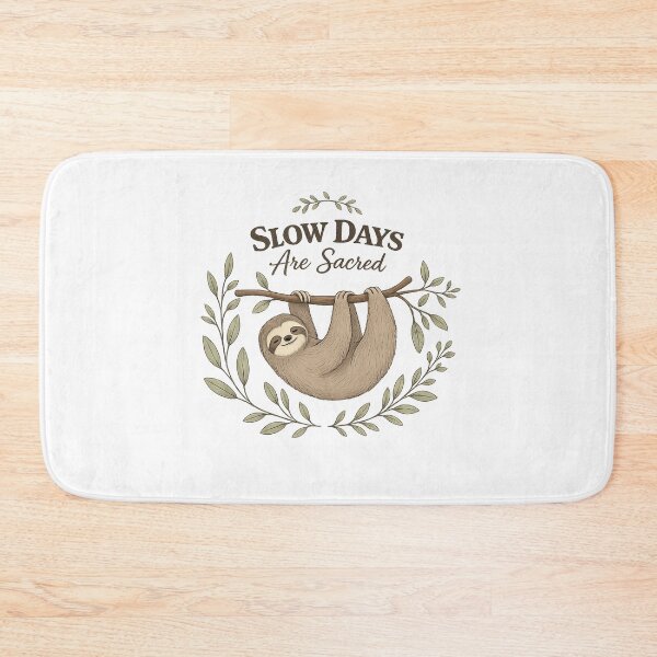 Item preview, Slow Days Are Sacred Sloth Design designed and sold by Open-Canvas.
