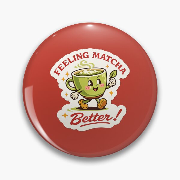 Item preview, Feeling Matcha Better – Matcha Latte Pun Retro MascotFeeling Matcha Better – Matcha Latte Pun Retro Mascot designed and sold by bosamji.