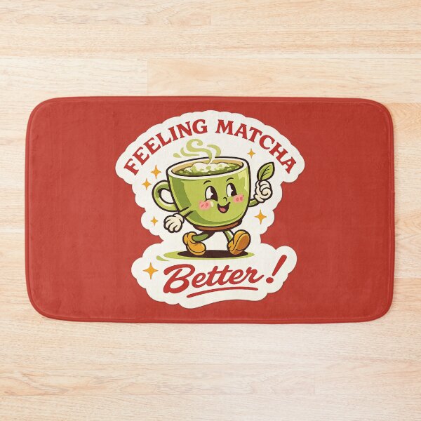 Item preview, Feeling Matcha Better – Matcha Latte Pun Retro MascotFeeling Matcha Better – Matcha Latte Pun Retro Mascot designed and sold by bosamji.