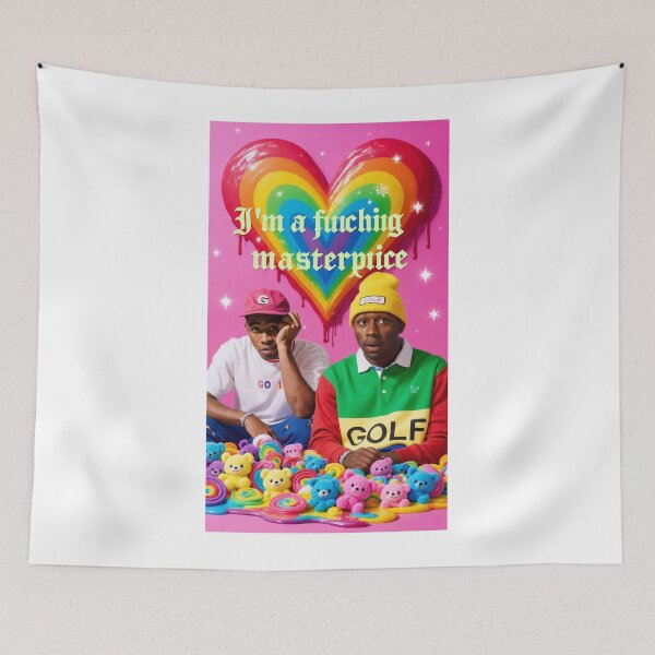 Item preview, Tyler The Creator Masterpiece Melting Neon Collage designed and sold by y2kponyclub.