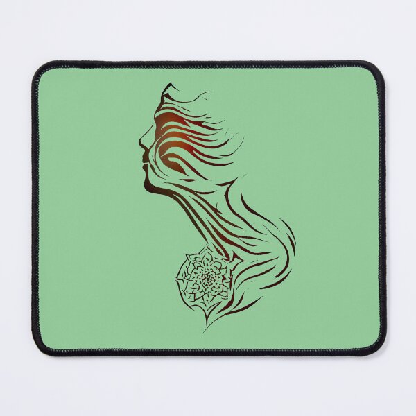 Item preview, Golden Woman Silhouette with Spiritual Yoga & Meditation designed and sold by UrbanPrts.