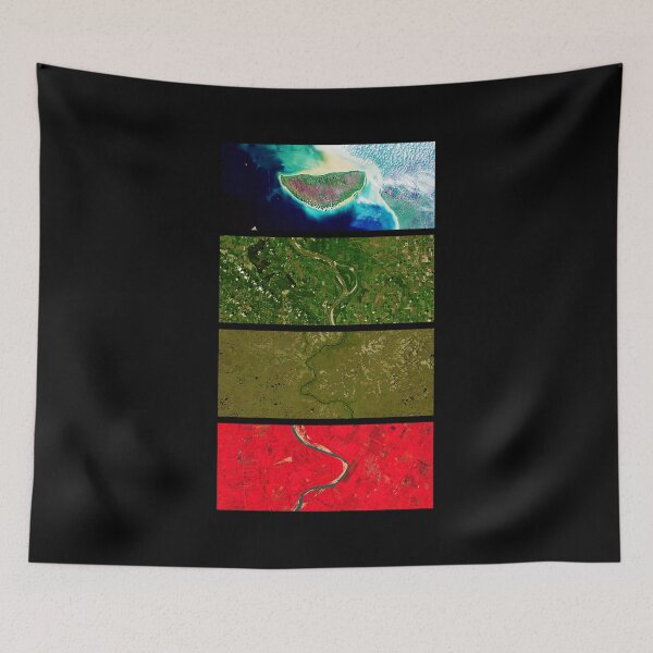 Item preview, LANDSAT & BEYOND COLLECTION – ✨ IF YOU SEE IT, YOU SEE IT ✨- DAWN - dark background designed and sold by WheelieGdArt.
