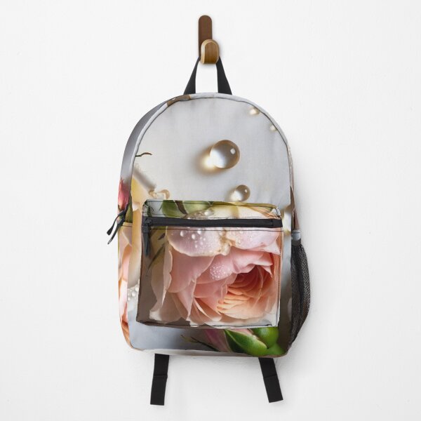 Item preview, Fresh Pink Roses with Dew on Marble designed and sold by IntelliMindDesigns.