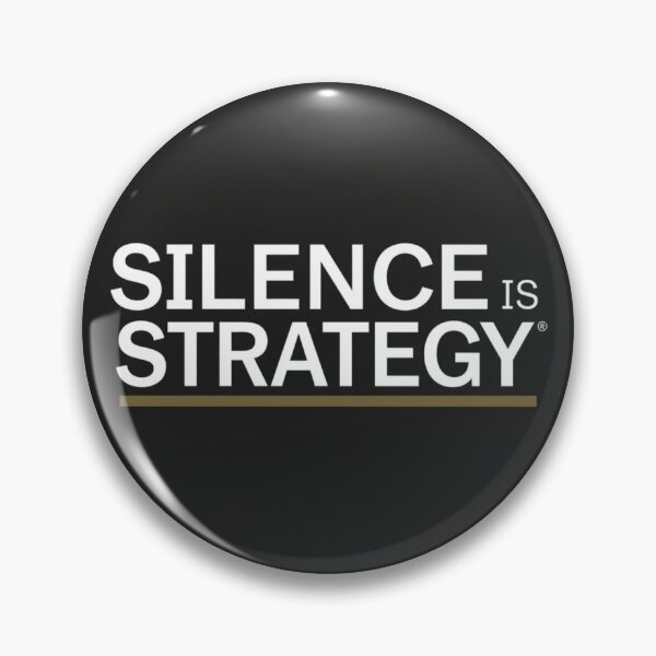 Item preview, Silence Is Strategy Minimalist Motivational Poster designed and sold by CANICORNER.