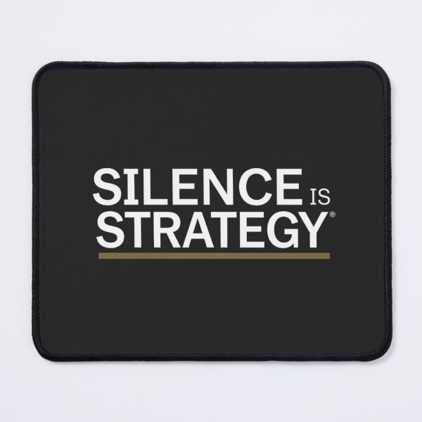 Item preview, Silence Is Strategy Minimalist Motivational Poster designed and sold by CANICORNER.