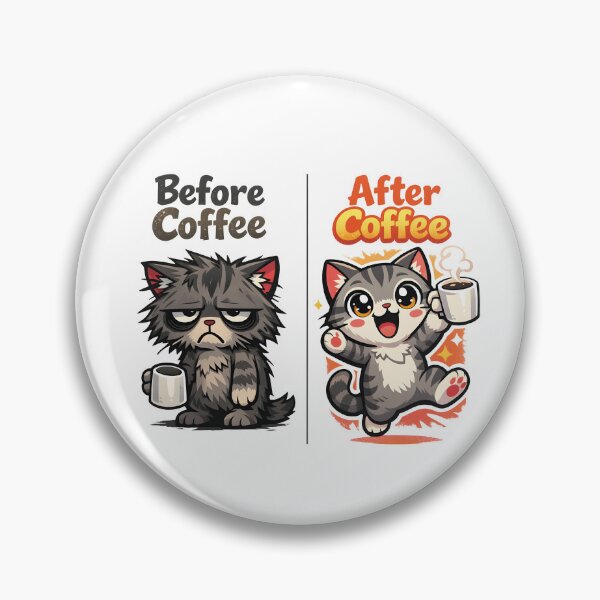 Item preview, Before Coffee Grumpy Cat After Coffee designed and sold by Dazzle-Sizzle.