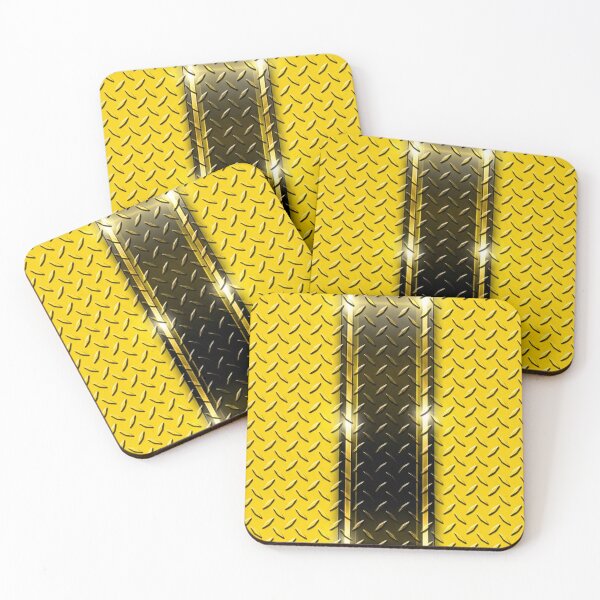 Item preview, Forged Tread: 4-Way Industrial Steel PHONE CASE (YELLOW - BLACK/GOLD RACING) designed and sold by CleverCulture.