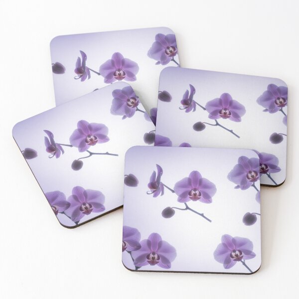 Item preview, Elegant Purple Orchids on Soft Background designed and sold by IntelliMindDesigns.