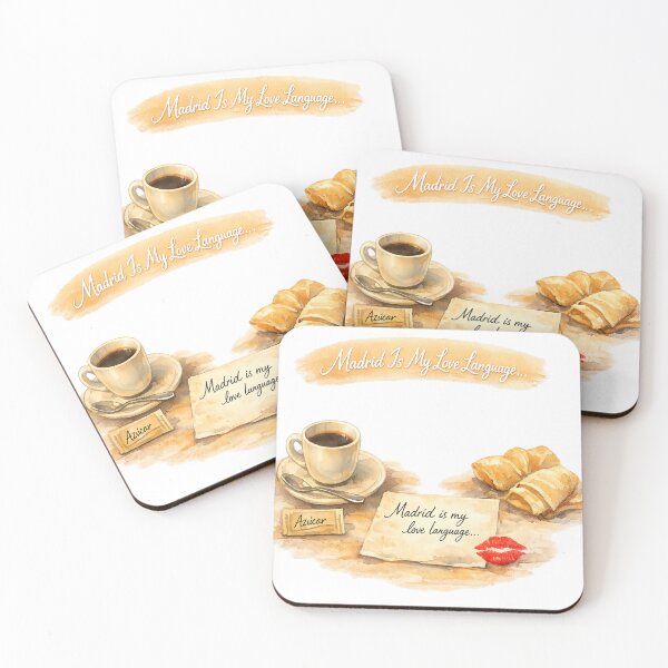 Item preview, Madrid Is My Love Language Coffee Art designed and sold by Dresut.