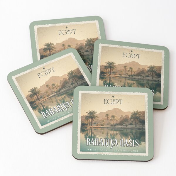 Item preview, Vintage Egypt Bahariya Oasis Desert Travel Safari Poster designed and sold by KaBaRen.