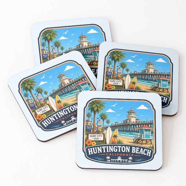 Item preview, Huntington Beach, California designed and sold by Myra365Art.