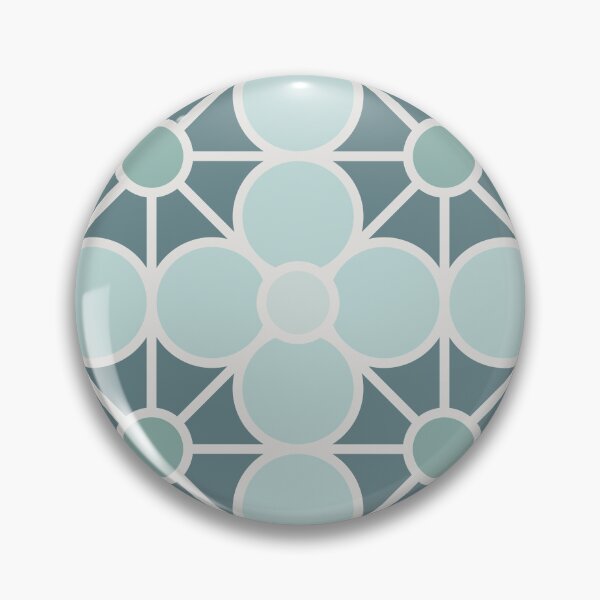 Item preview, Geometric Pattern: Plumeria: Seafoam designed and sold by Red Wolf.