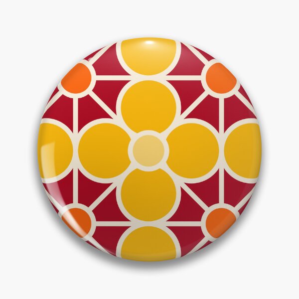 Item preview, Geometric Pattern: Plumeria: Sunset designed and sold by Red Wolf.