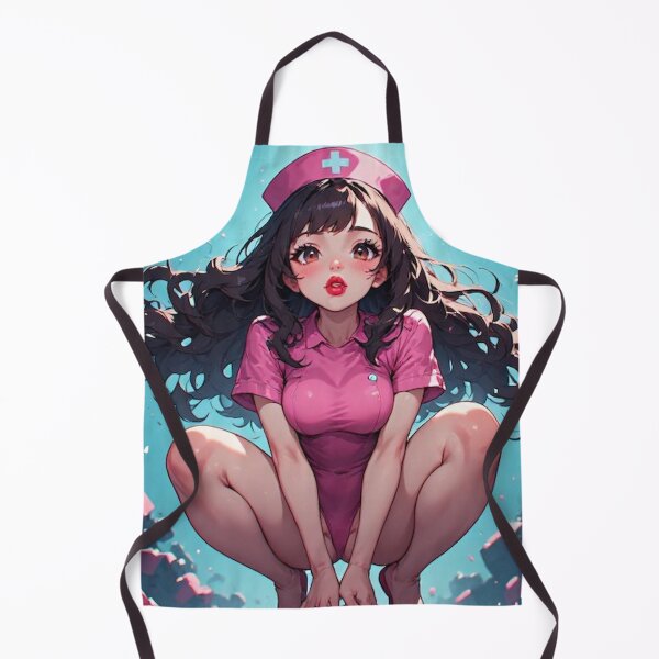 Item preview, Cute Anime Nurse Girl in Futuristic Cyberpunk Scene designed and sold by kanjxtan.