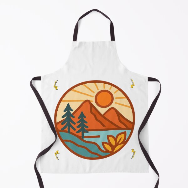 Item preview, Vintage Mountain Lake Nature Adventure Badge designed and sold by DervoTeck2767.