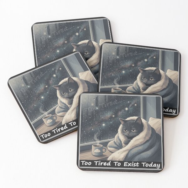 Item preview, Too Tired To Exist Today designed and sold by QuietNovaShop.