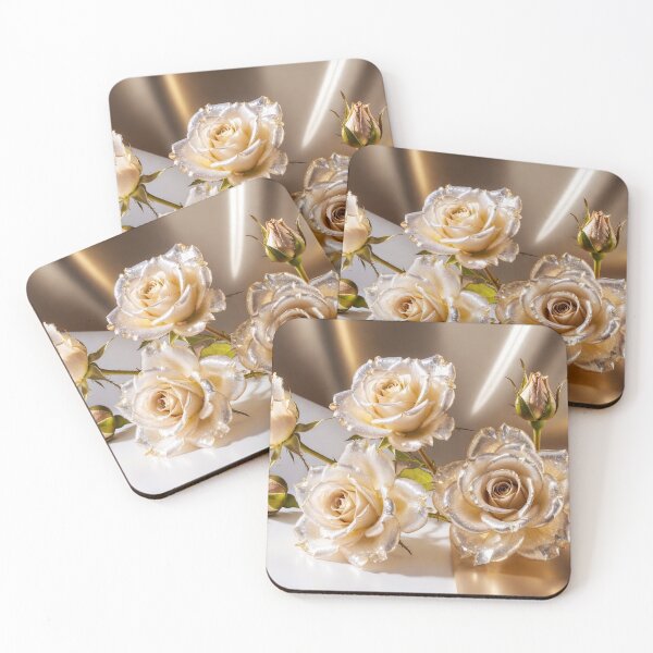 Item preview, Luxury Crystal Champagne Roses designed and sold by IntelliMindDesigns.