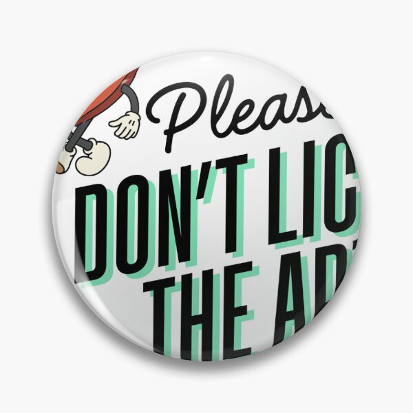 Item preview, Please Don't Lick the Art (heart) designed and sold by CURIO STUDIO.