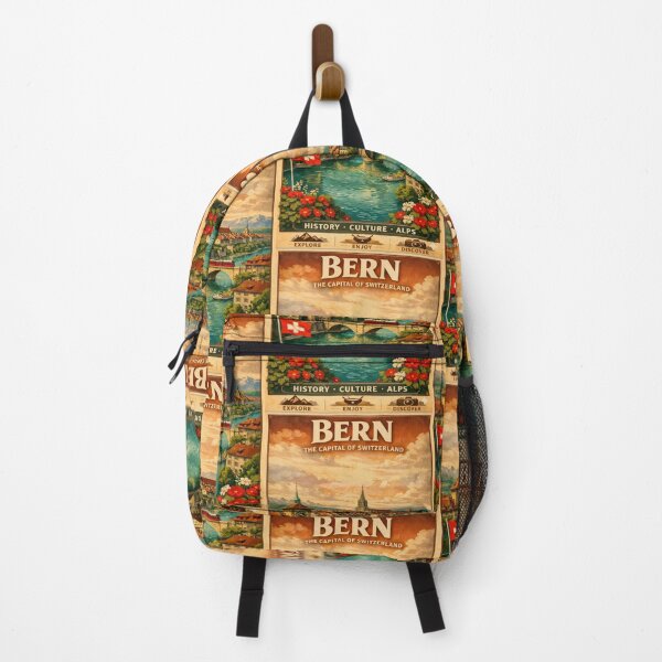 Item preview, Bern Switzerland Vintage Travel Art Capital City Landscape designed and sold by ElartedeNoel.