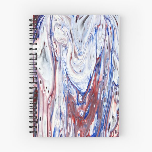Item preview, Abstract White Red Blue Pour Art designed and sold by Syndy Jaina Johnston.