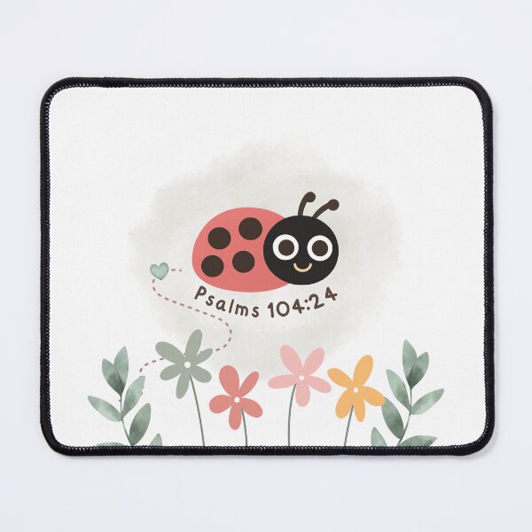 Item preview, Aesthetic Cute Ladybug Creation - Psalms 104:24 Cozy Vibes designed and sold by N-STUDIOLAB.