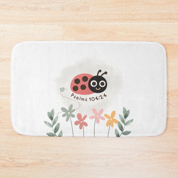 Item preview, Aesthetic Cute Ladybug Creation - Psalms 104:24 Cozy Vibes designed and sold by N-STUDIOLAB.