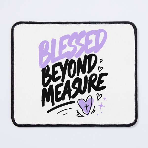Item preview, Blessed Beyond Measure Christian Gratitude Art designed and sold by IslandTyped.