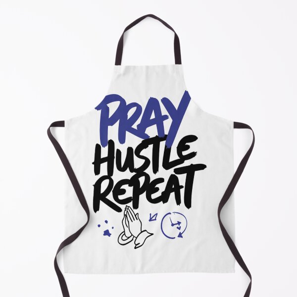 Item preview, Pray Hustle Repeat Christian Motivation Art designed and sold by IslandTyped.