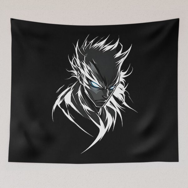 Item preview, Fierce Anime Character Portrait Glowing Blue Eyes designed and sold by UrbanPrts.
