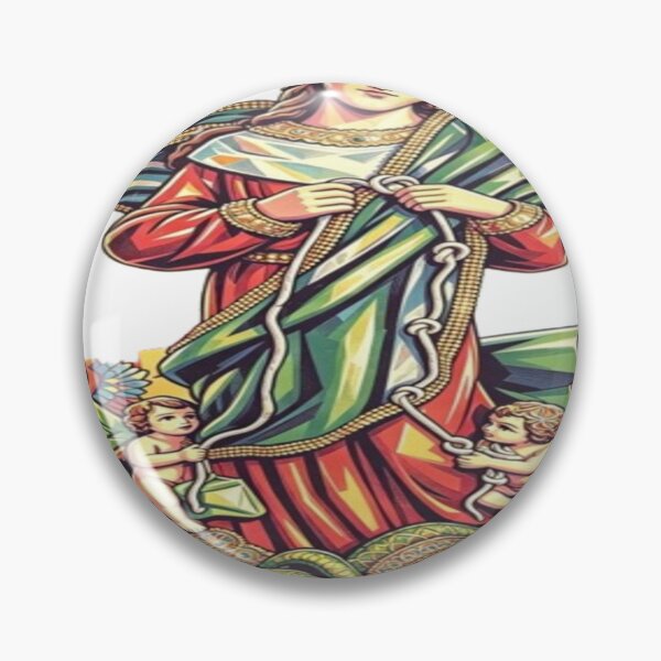 Item preview, Mary Untier of Knots – Pop Art Devotion Design designed and sold by Cristhian Almanza.