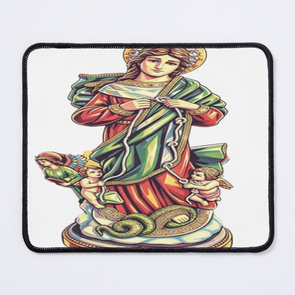 Item preview, Mary Untier of Knots – Pop Art Devotion Design designed and sold by Cristhian Almanza.