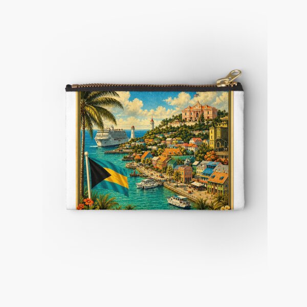Item preview, Nassau Bahamas Tropical Island Travel Art Caribbean Paradise designed and sold by ElartedeNoel.