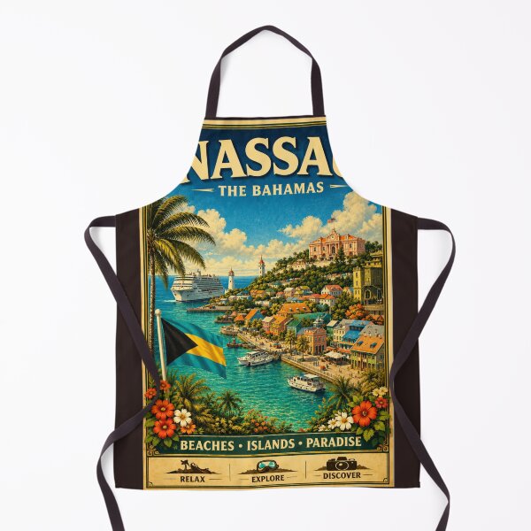 Item preview, Nassau Bahamas Tropical Island Travel Art Caribbean Paradise designed and sold by ElartedeNoel.