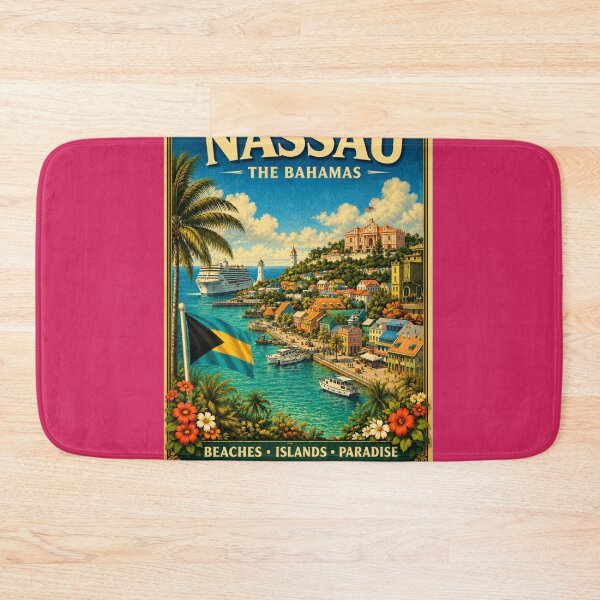 Item preview, Nassau Bahamas Tropical Island Travel Art Caribbean Paradise designed and sold by ElartedeNoel.