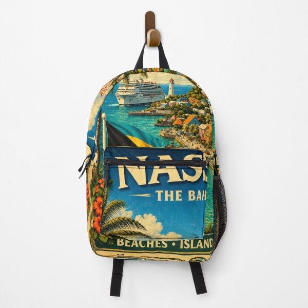 Item preview, Nassau Bahamas Tropical Island Travel Art Caribbean Paradise designed and sold by ElartedeNoel.